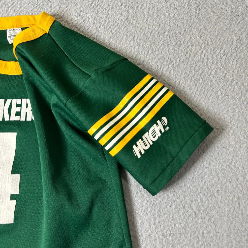 Green Bay Packers Jersey Kids M Green #Brett Favre Hutch Made in USA Jersey - Picture 4 of 10